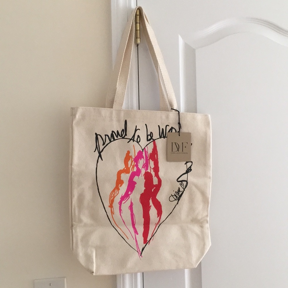 NWT DVF canvas tote bag
